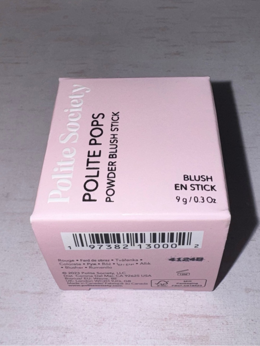 Polite Society Polite Pops Powder Blush Stick in London True Pink BNIB - Picture 7 of 12